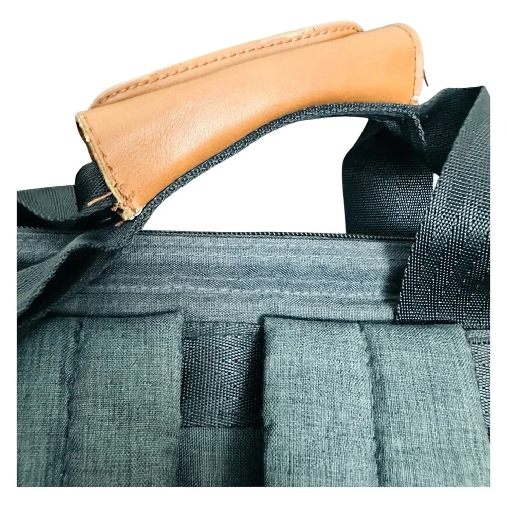 Hap Tim Stylish Gray and Tan Women's Baby Diaper Bag